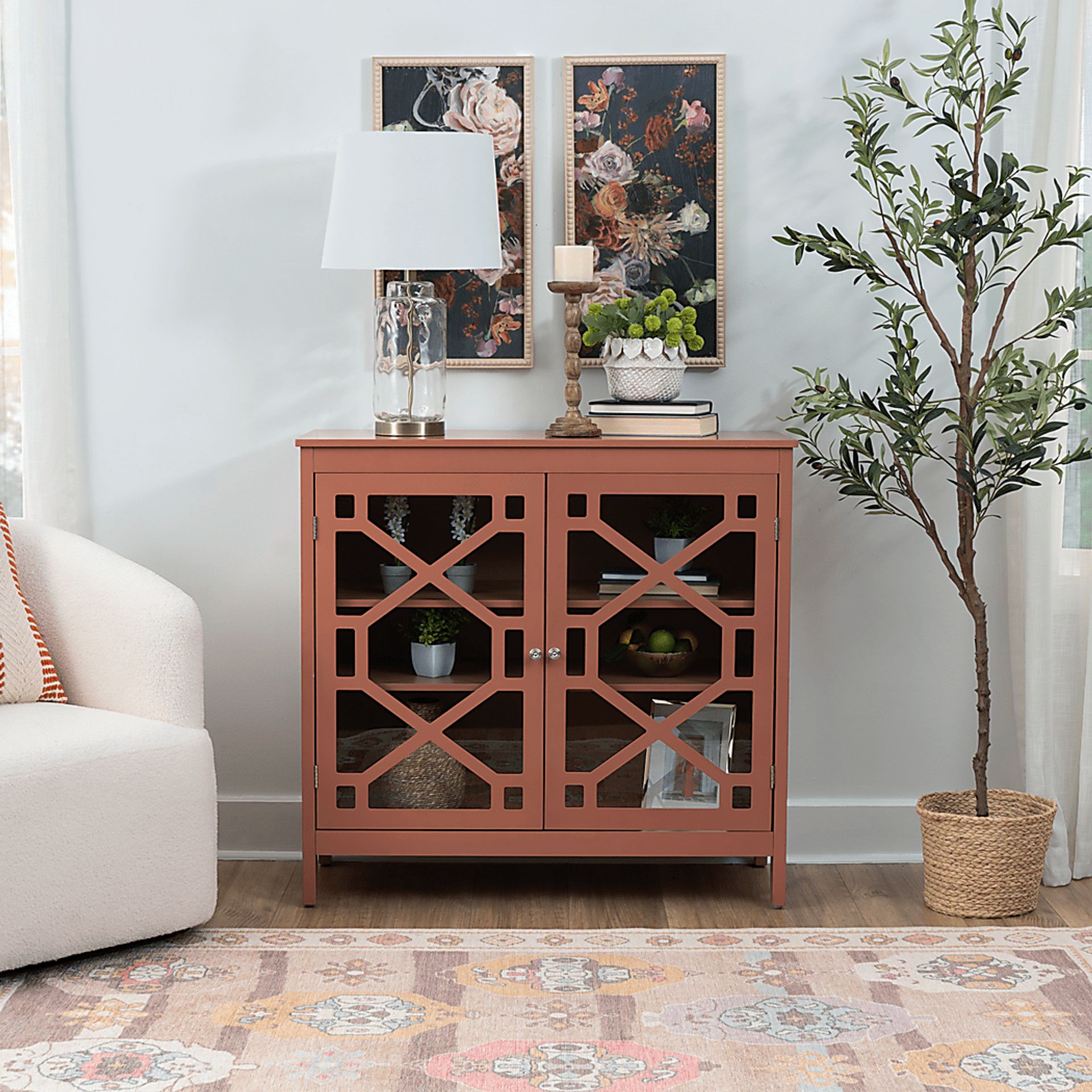 Dokuru Terracotta Accent Cabinet - Image 5
