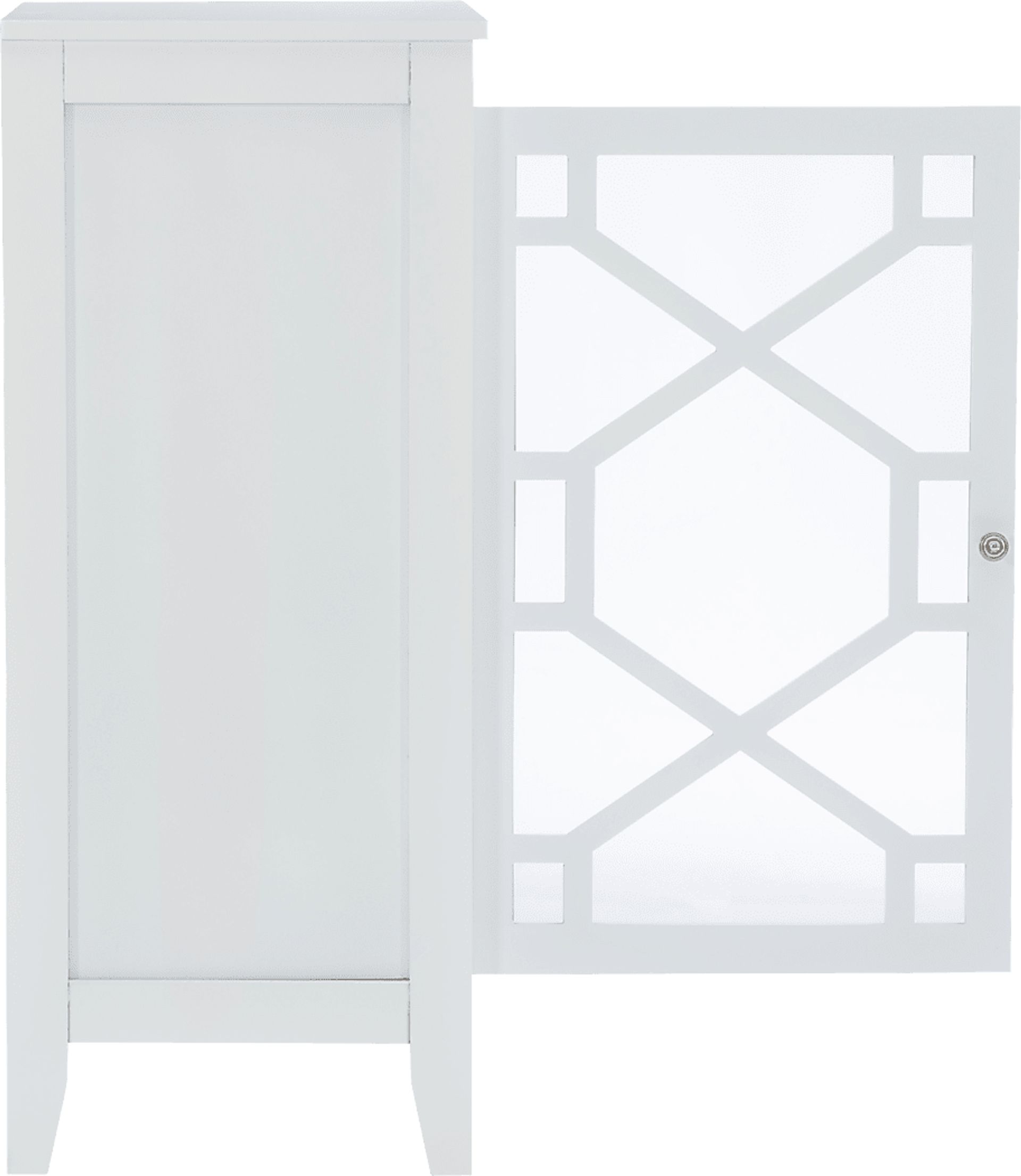 Dokuru White Accent Cabinet, Small - Image 13