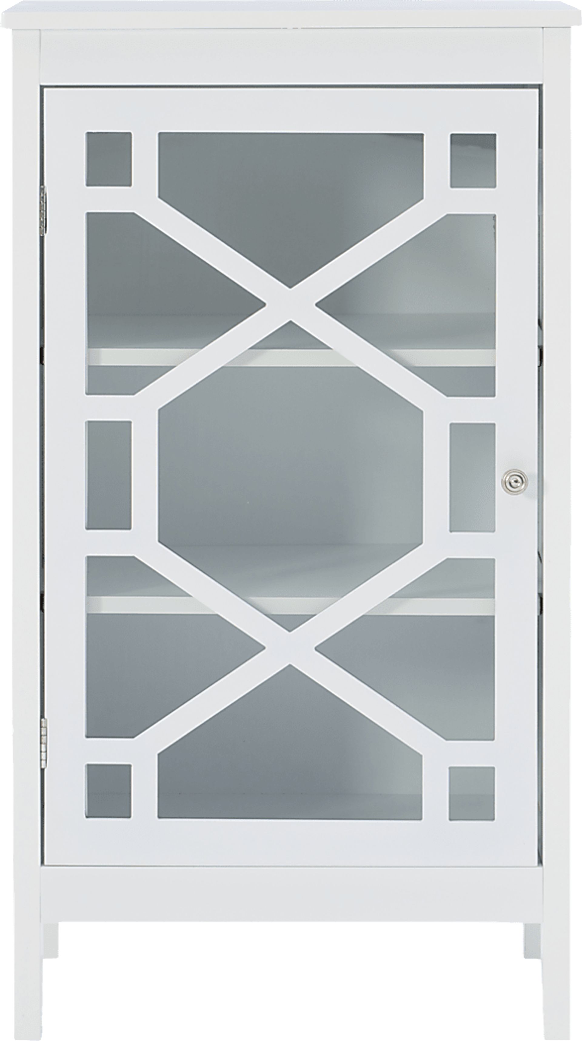 Dokuru White Accent Cabinet, Small - Image 6
