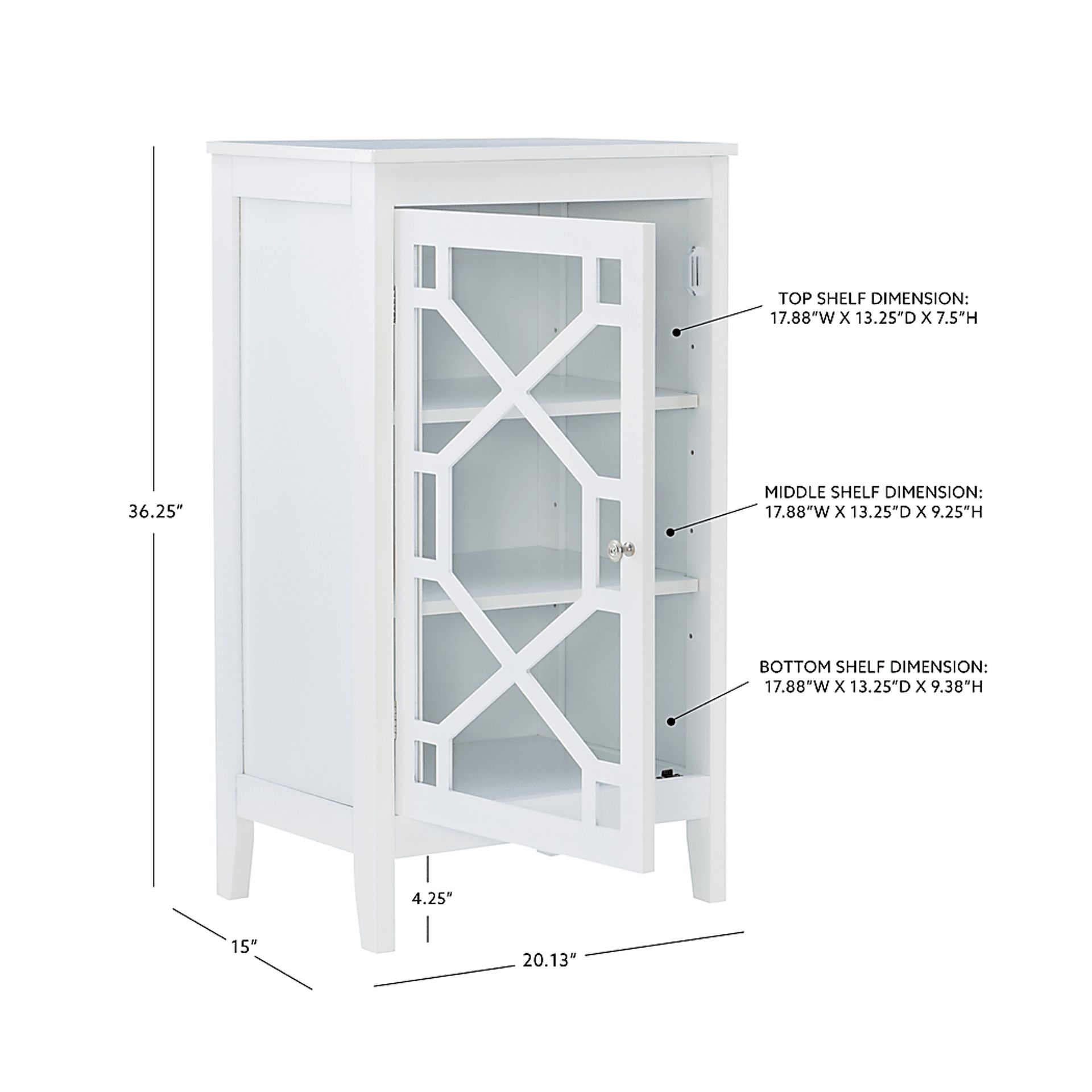 Dokuru White Accent Cabinet, Small - Image 7