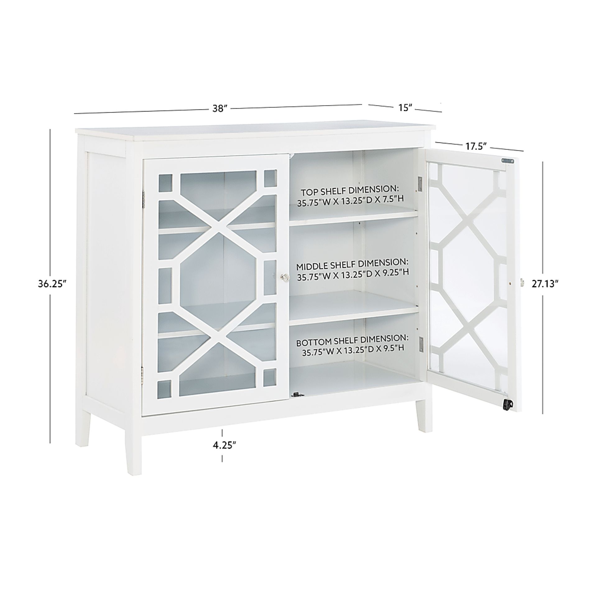 Dokuru White Accent Cabinet - Image 7