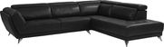 Dolcedo Black 5 Pc Leather Sectional Living Room