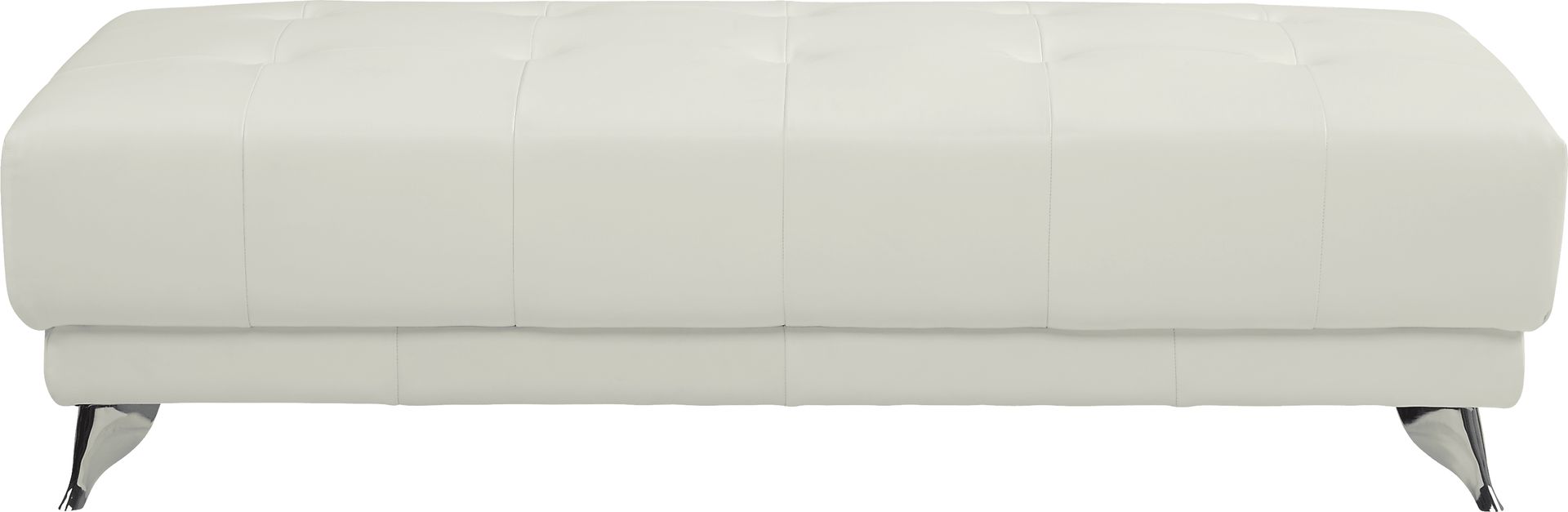 Dolcedo White 5 Pc Leather Sectional Living Room - Image 6