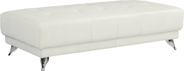 Dolcedo White 5 Pc Leather Sectional Living Room - Thumbnail - Image 5