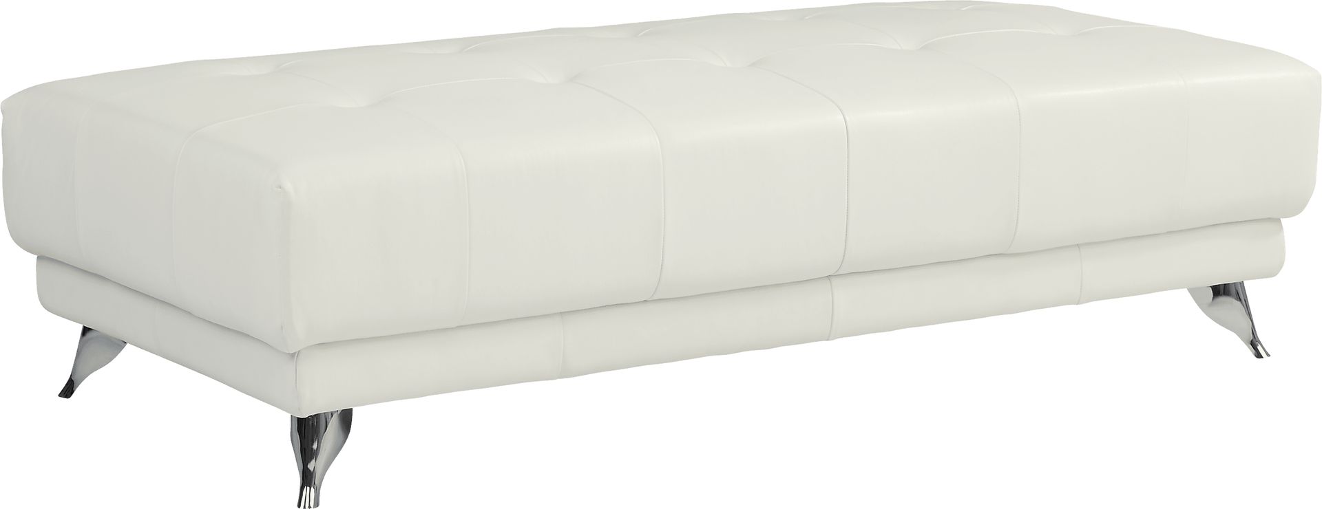 Dolcedo White 5 Pc Leather Sectional Living Room - Image 5