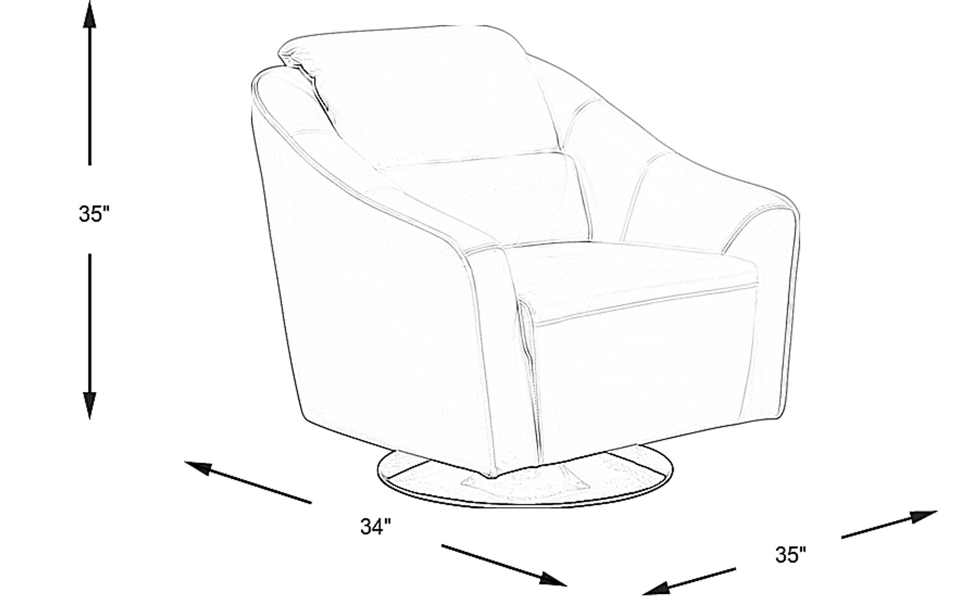Dimension Image. Please refer to the Dimension Tab on this page for dimension details.
