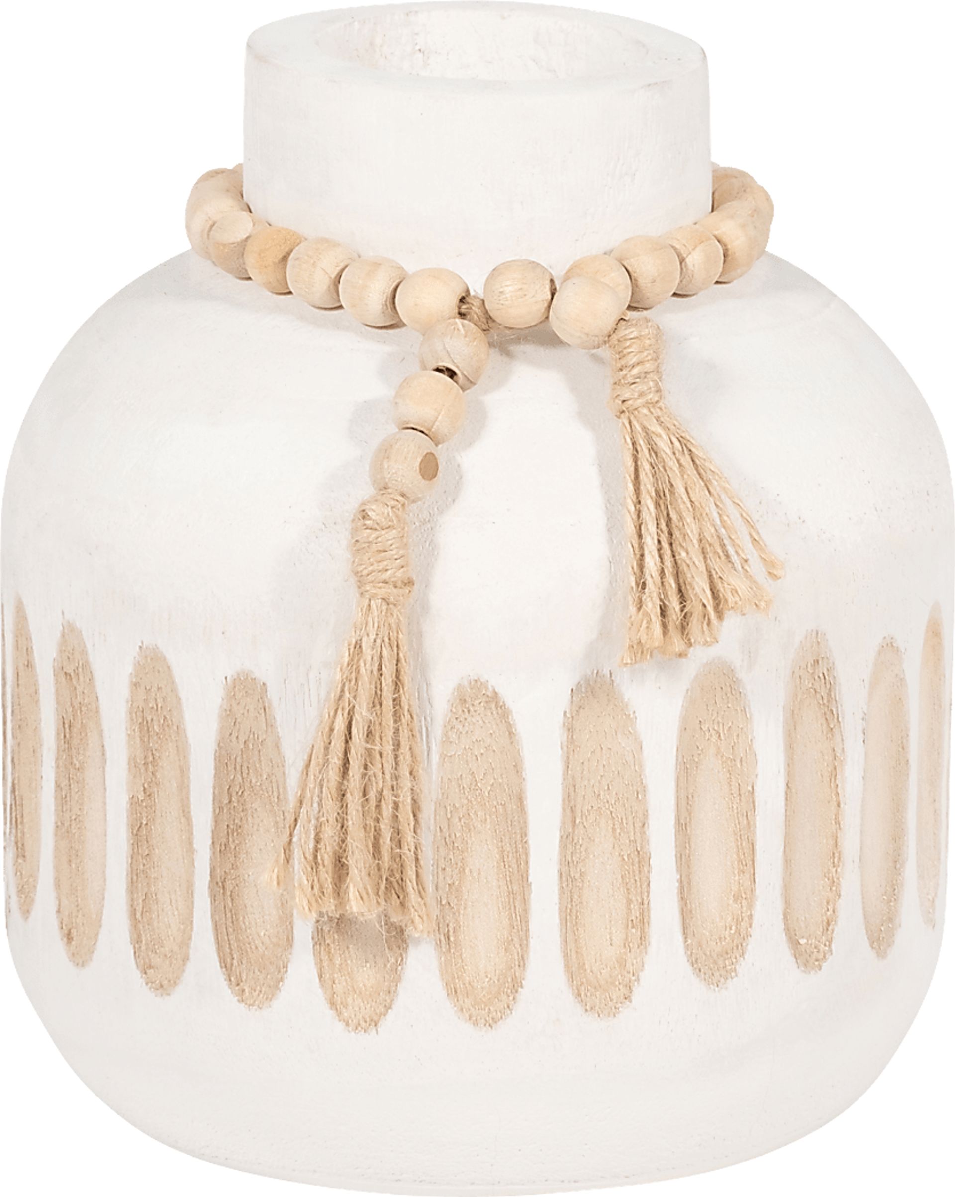 Dolen White 8 in. Vase - Image 1