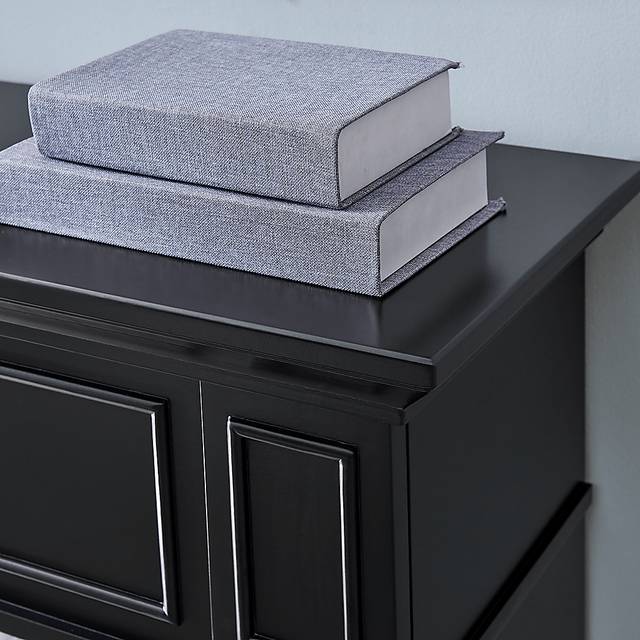 Doliver III Black 45 in. Console With Smart Electric Fireplace - Thumbnail - Image 2