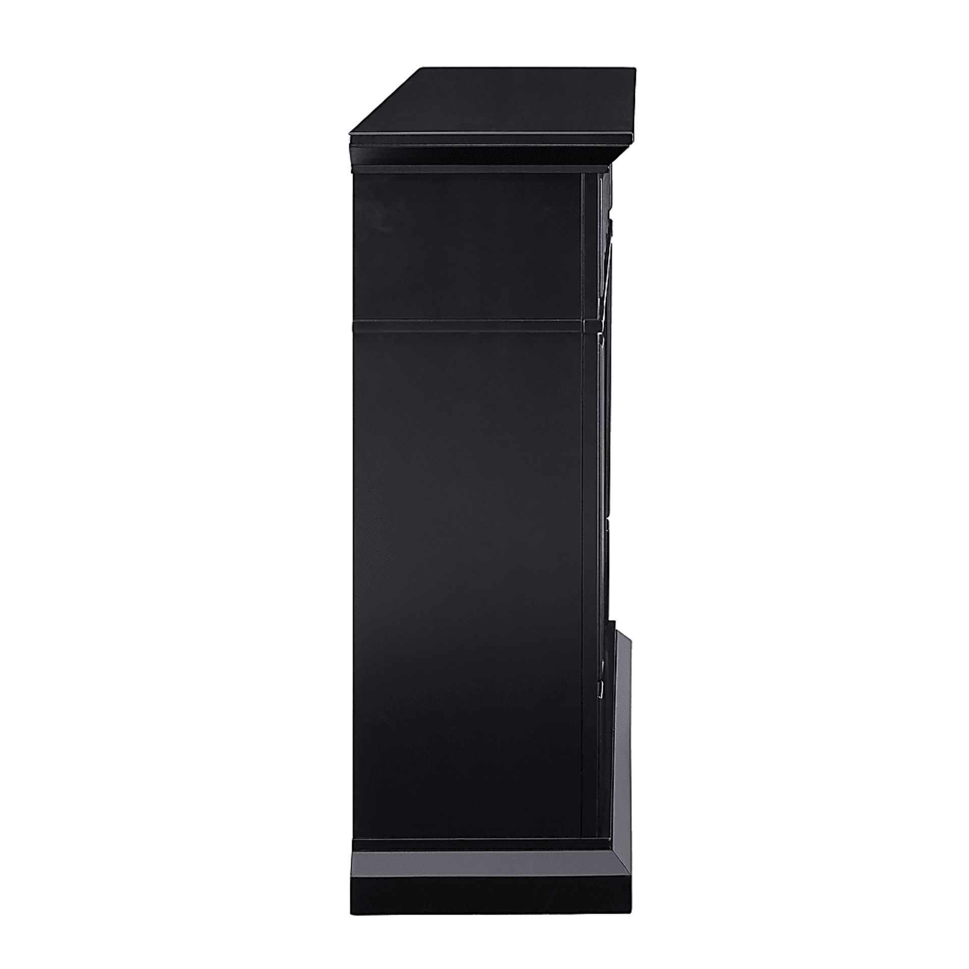 Doliver III Black 45 in. Console With Smart Electric Fireplace - Image 4