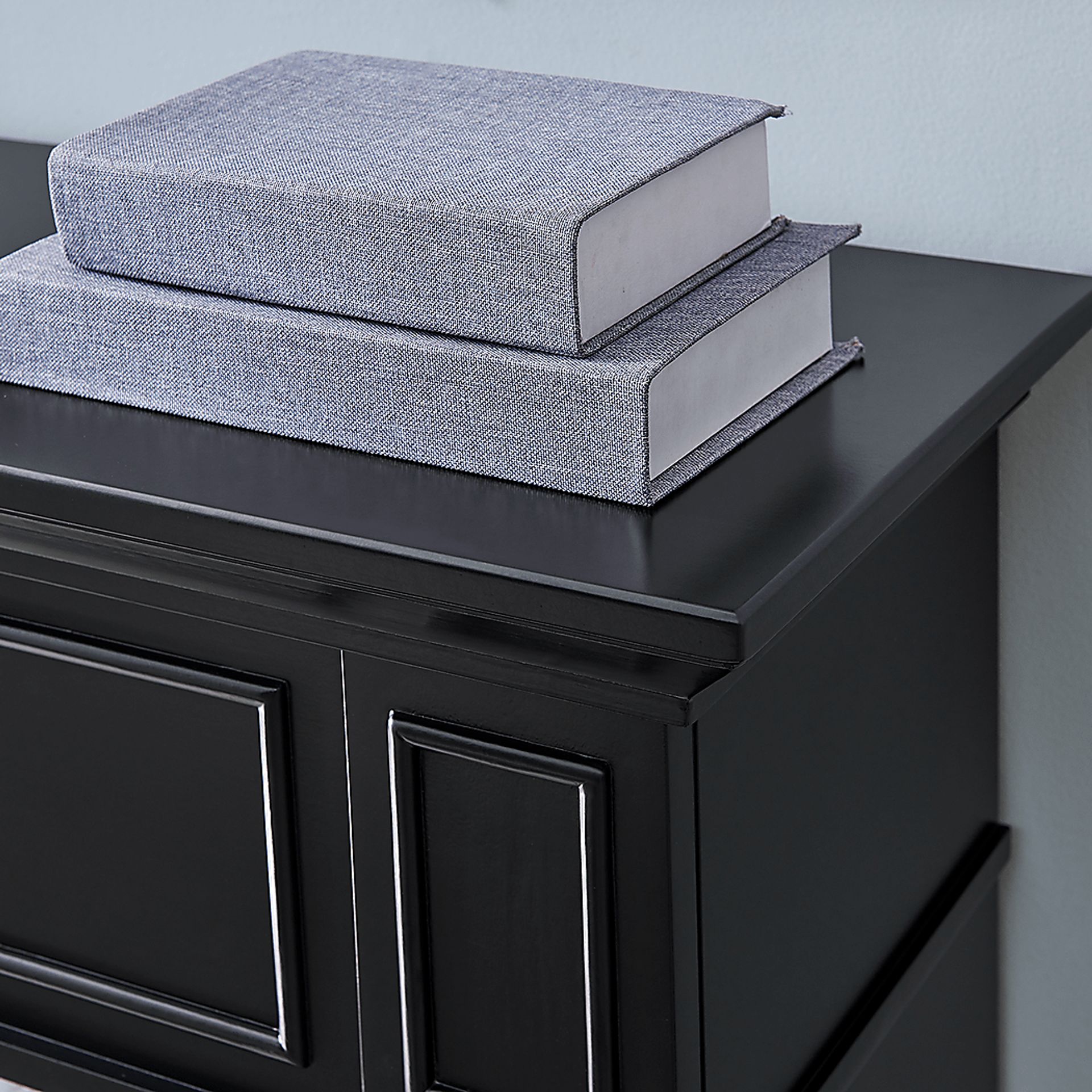 Doliver IV Black 45 in. Console, With Touch Panel Electric Fireplace - Image 6