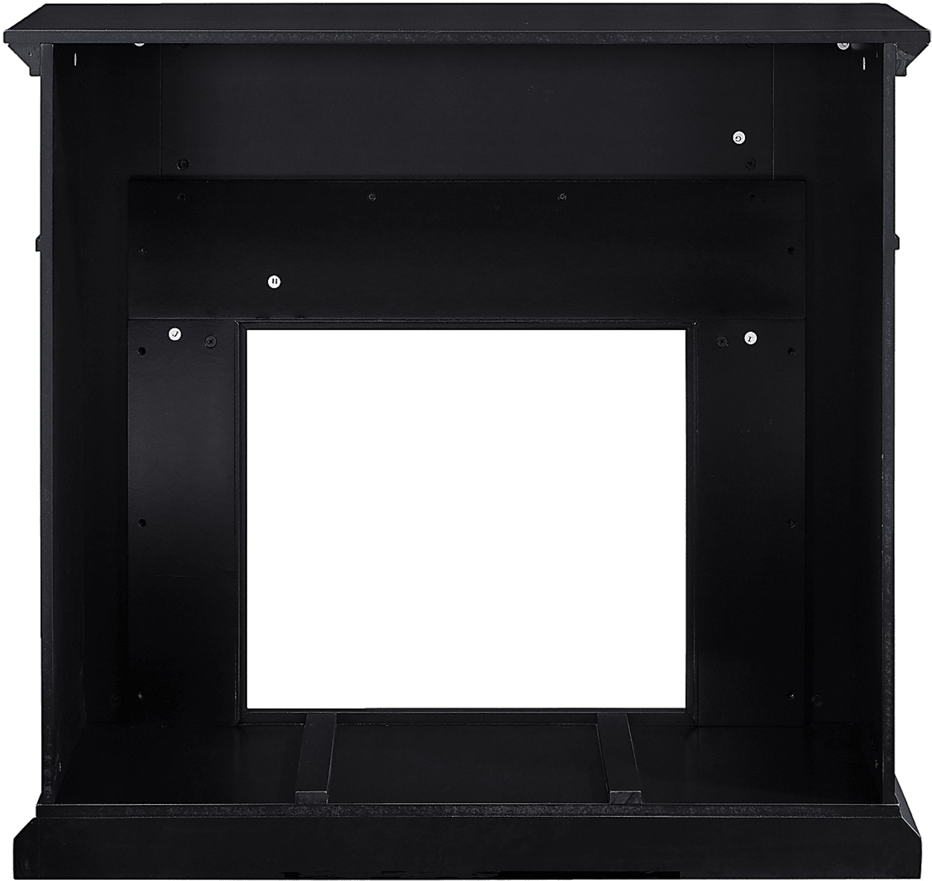 Doliver V Black 46 in. Console with Electric Fireplace - Image 6
