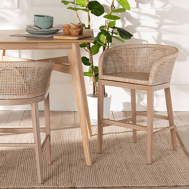 Dollard Light Brown Counter Stool - Thumbnail - Image 2