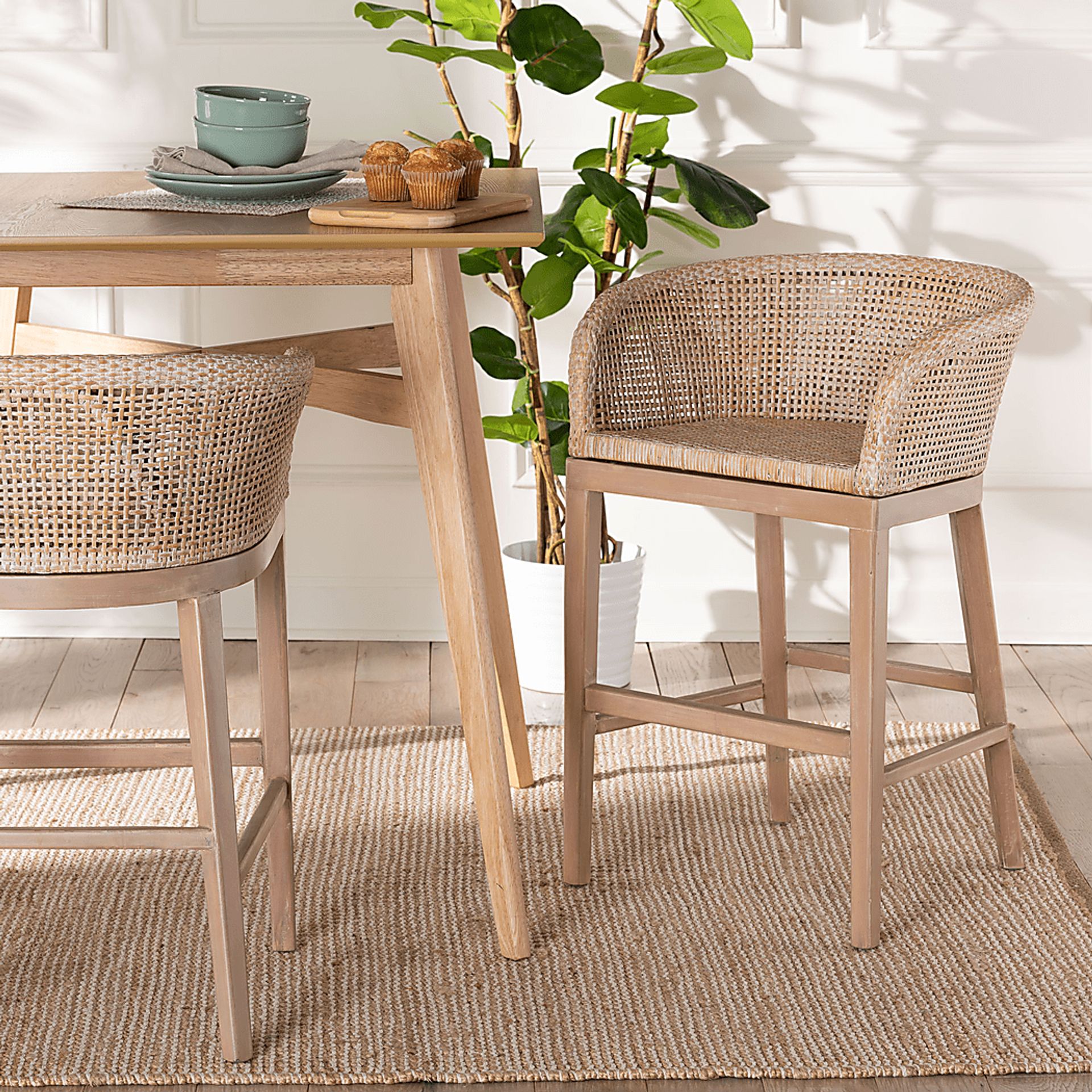 Dollard Light Brown Counter Stool - Image 2