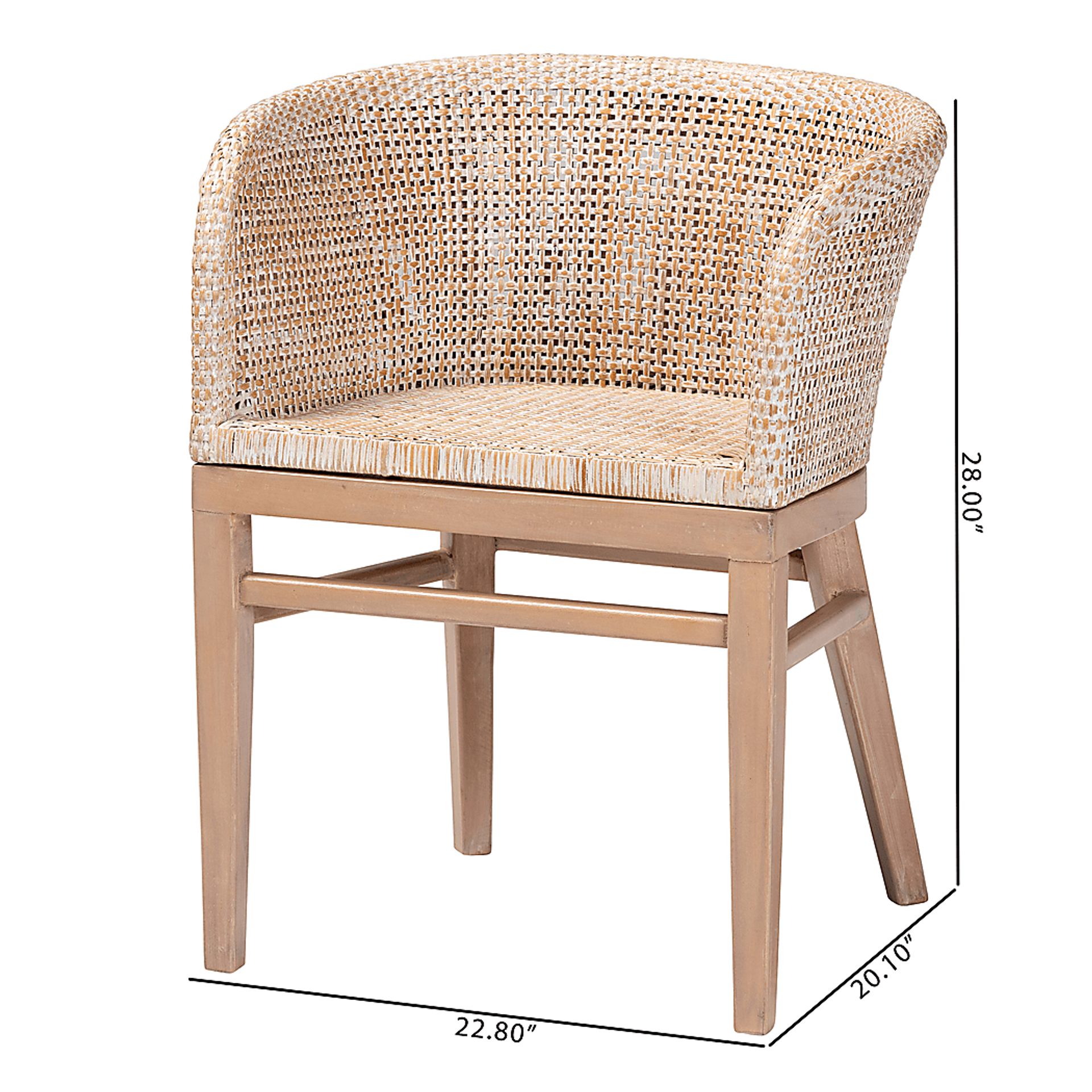 Dollard Light Brown Dining Chair - Image 10