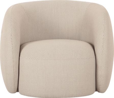 Dollava Beige Accent Chair