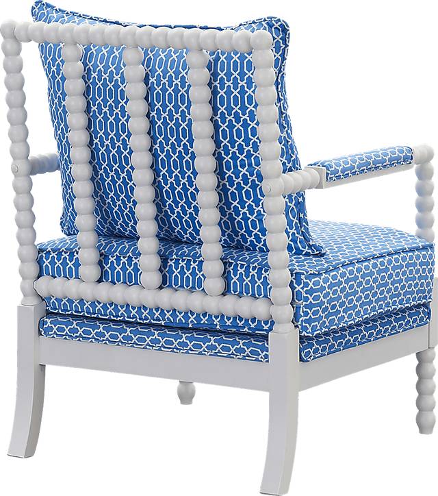 Dollison Blue Accent Chair - Thumbnail - Image 3