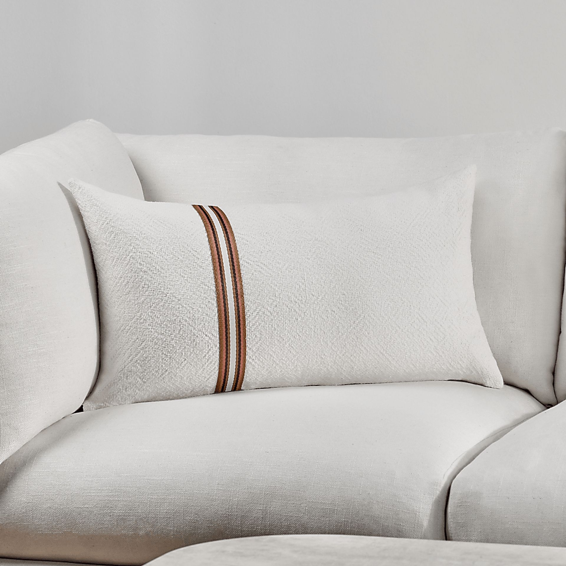 Dolloway Ivory Lumbar Pillow - Image 2