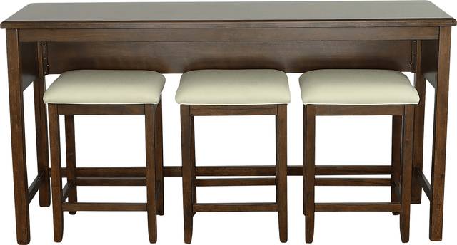 Dollyben Brown Counter Height Table with 3 Stools - Thumbnail - Image 4