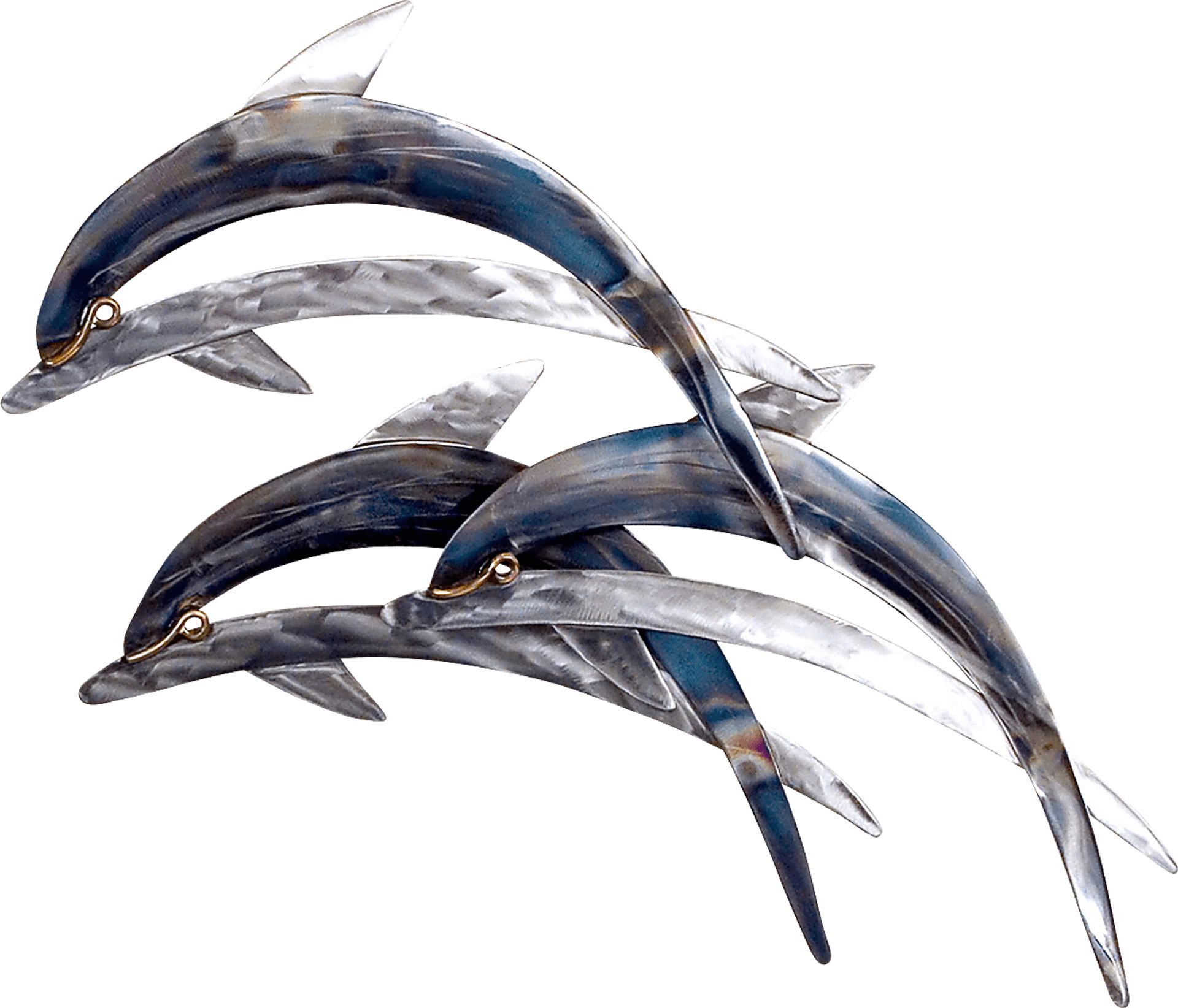 Dolphins III Blue Indoor/Outdoor  Wall Decor - Image 1