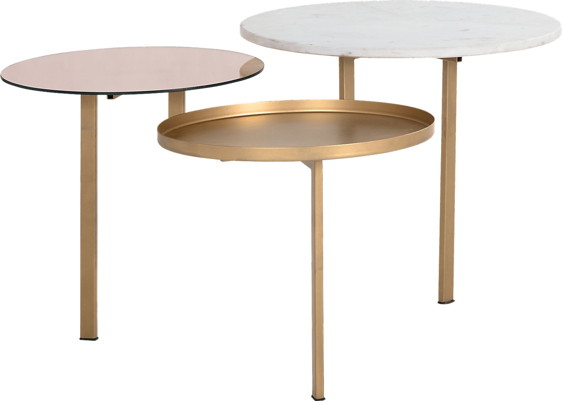 Dolunay Gold Cocktail Table - Image 2