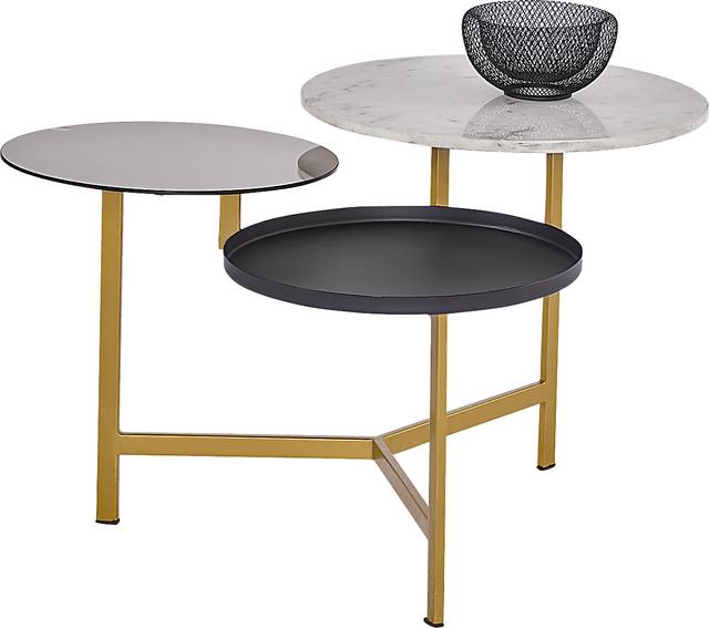 Dolunay Gray Cocktail Table - Thumbnail - Image 1