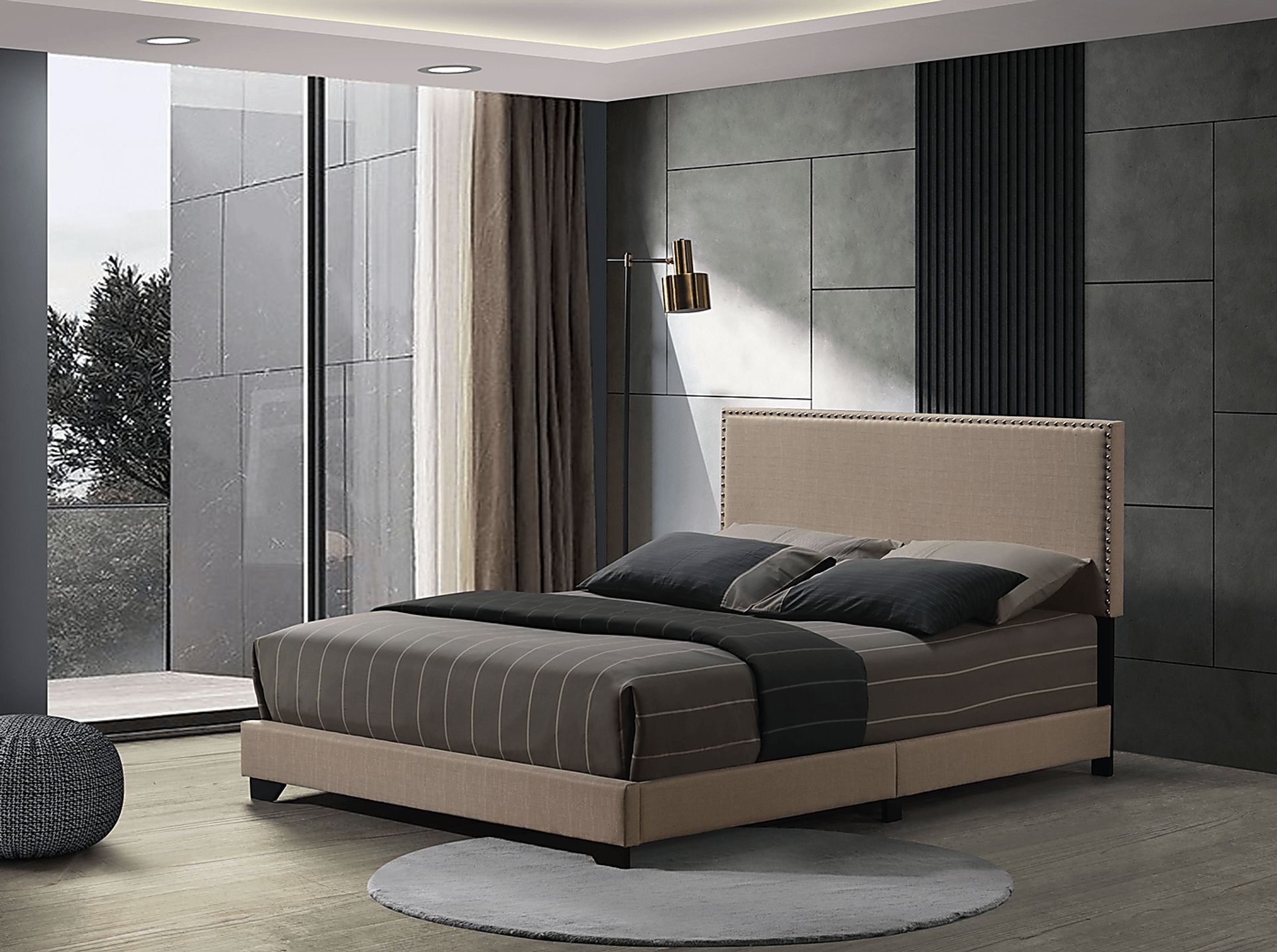 Domangue Beige Queen Bed - Image 2