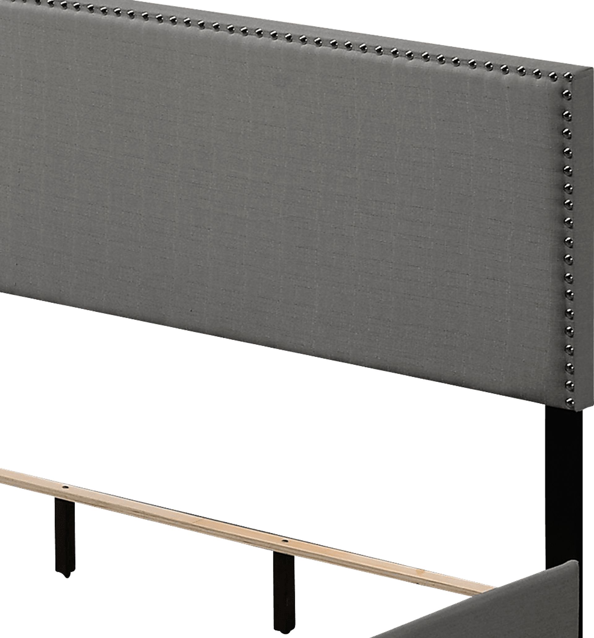 Domangue Light Gray Queen Bed - Image 4
