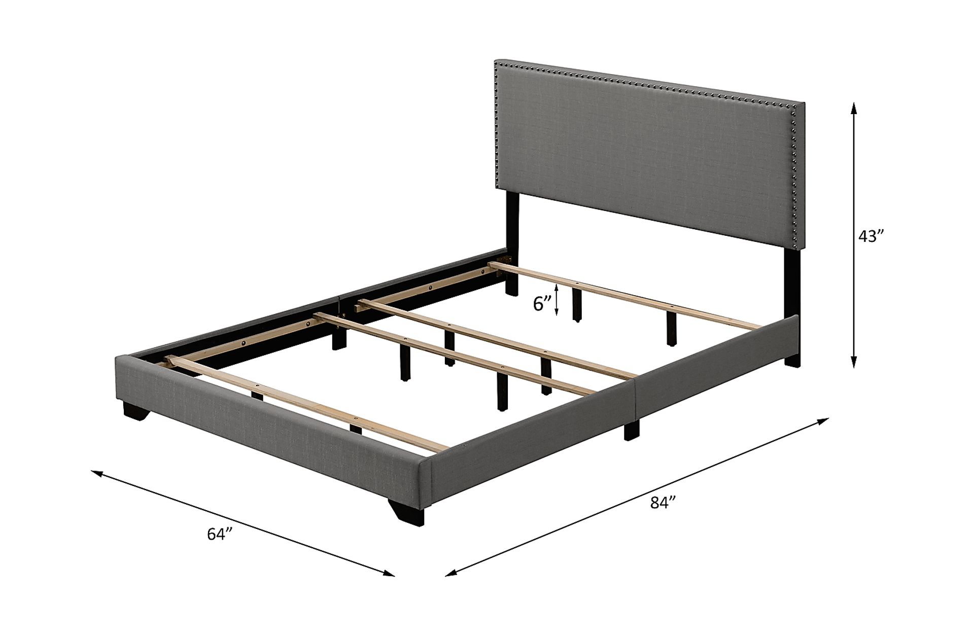 Domangue Light Gray Queen Bed - Image 5