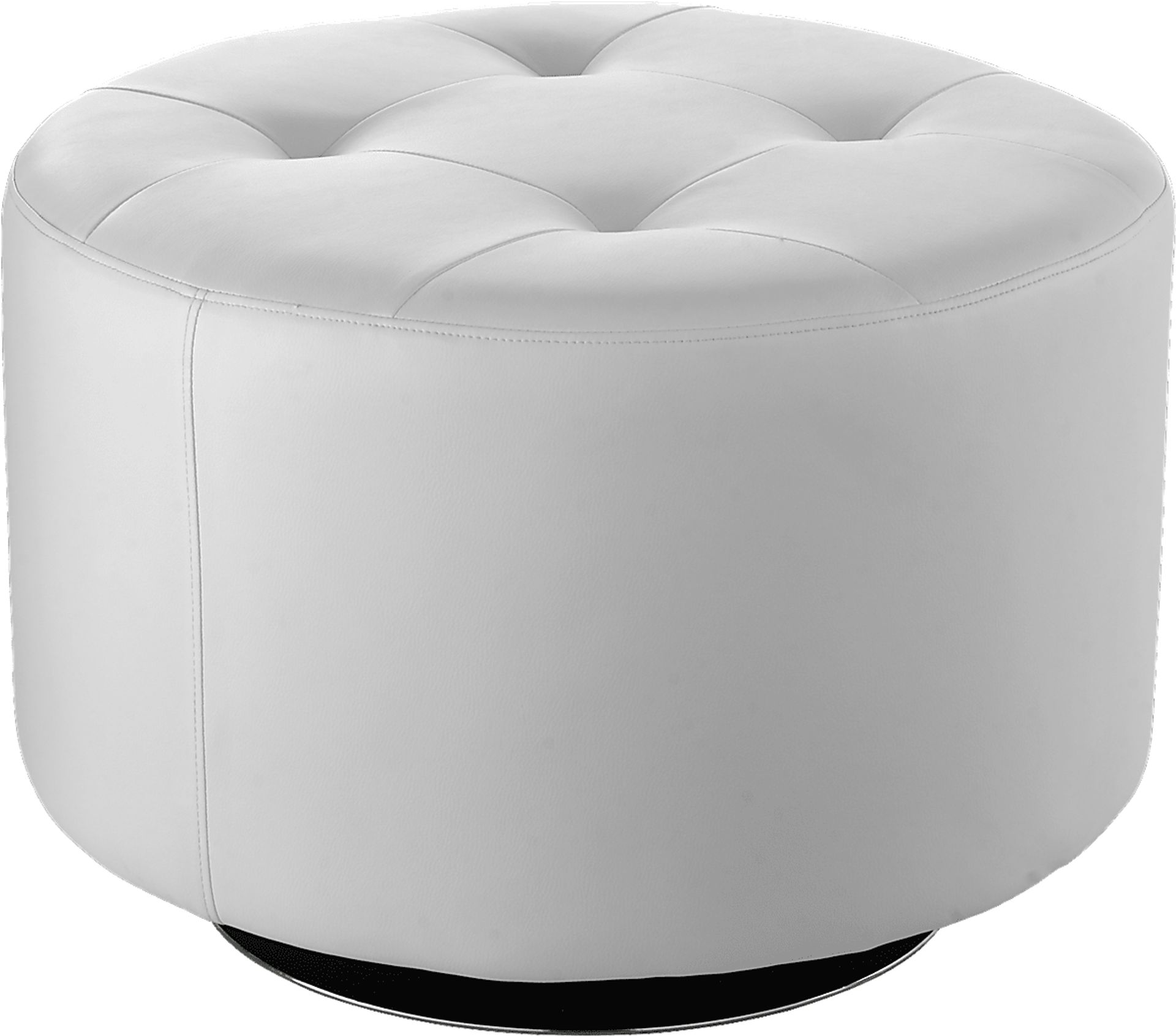Domani White Large Ottoman - Image 1