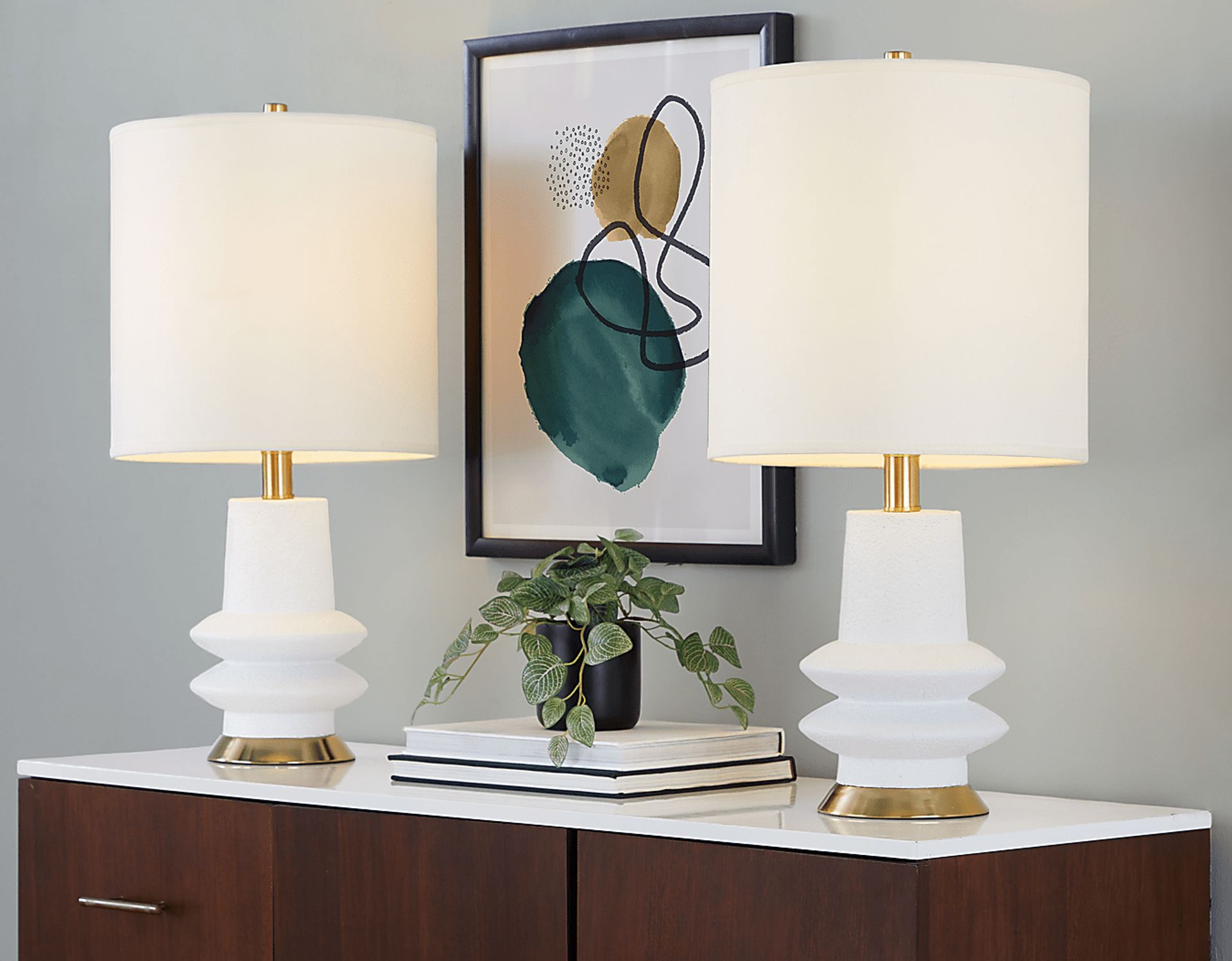 Domine Vista White Lamp. Set of 2 - Image 3