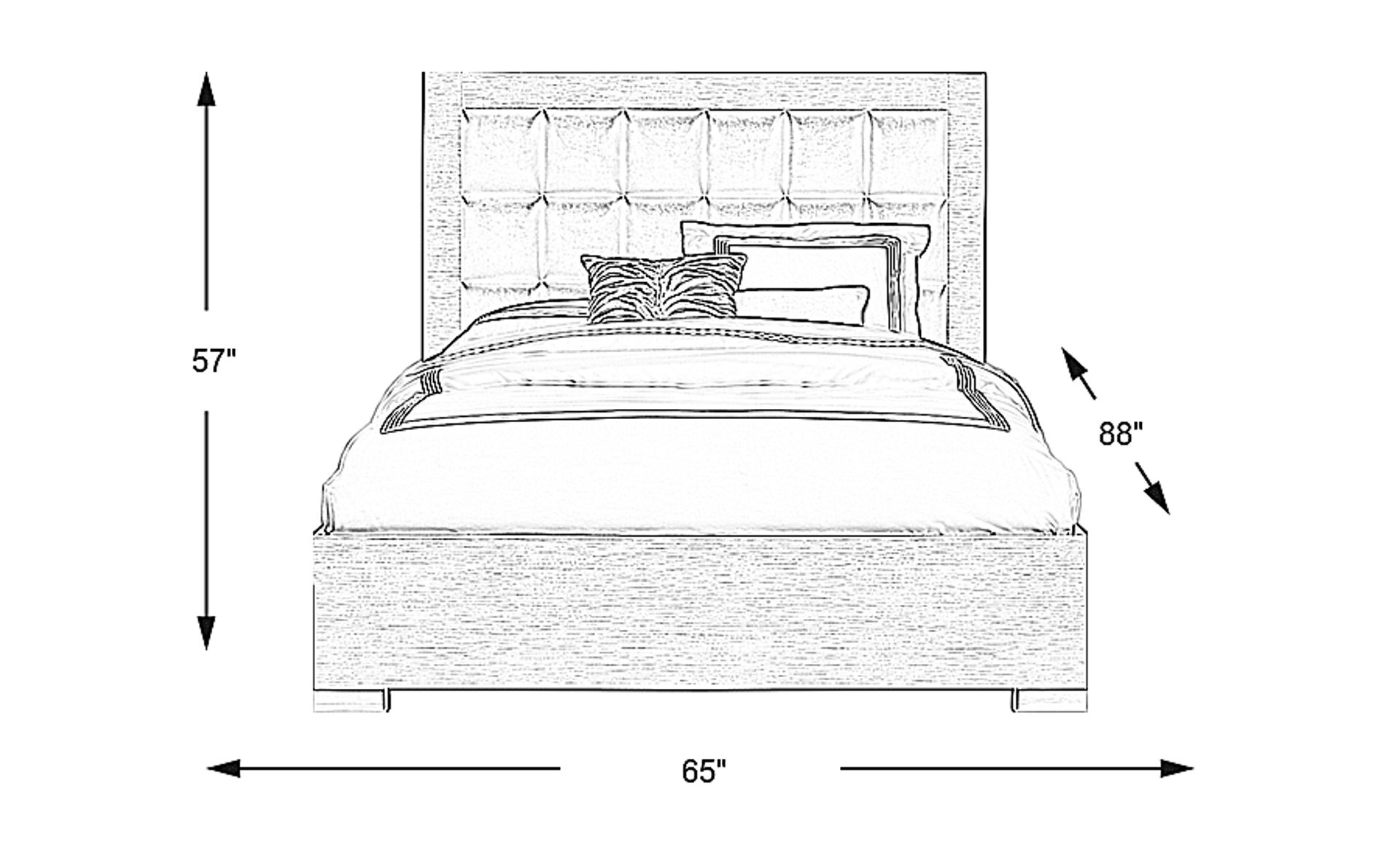 Dimension Image. Please refer to the Dimension Tab on this page for dimension details.