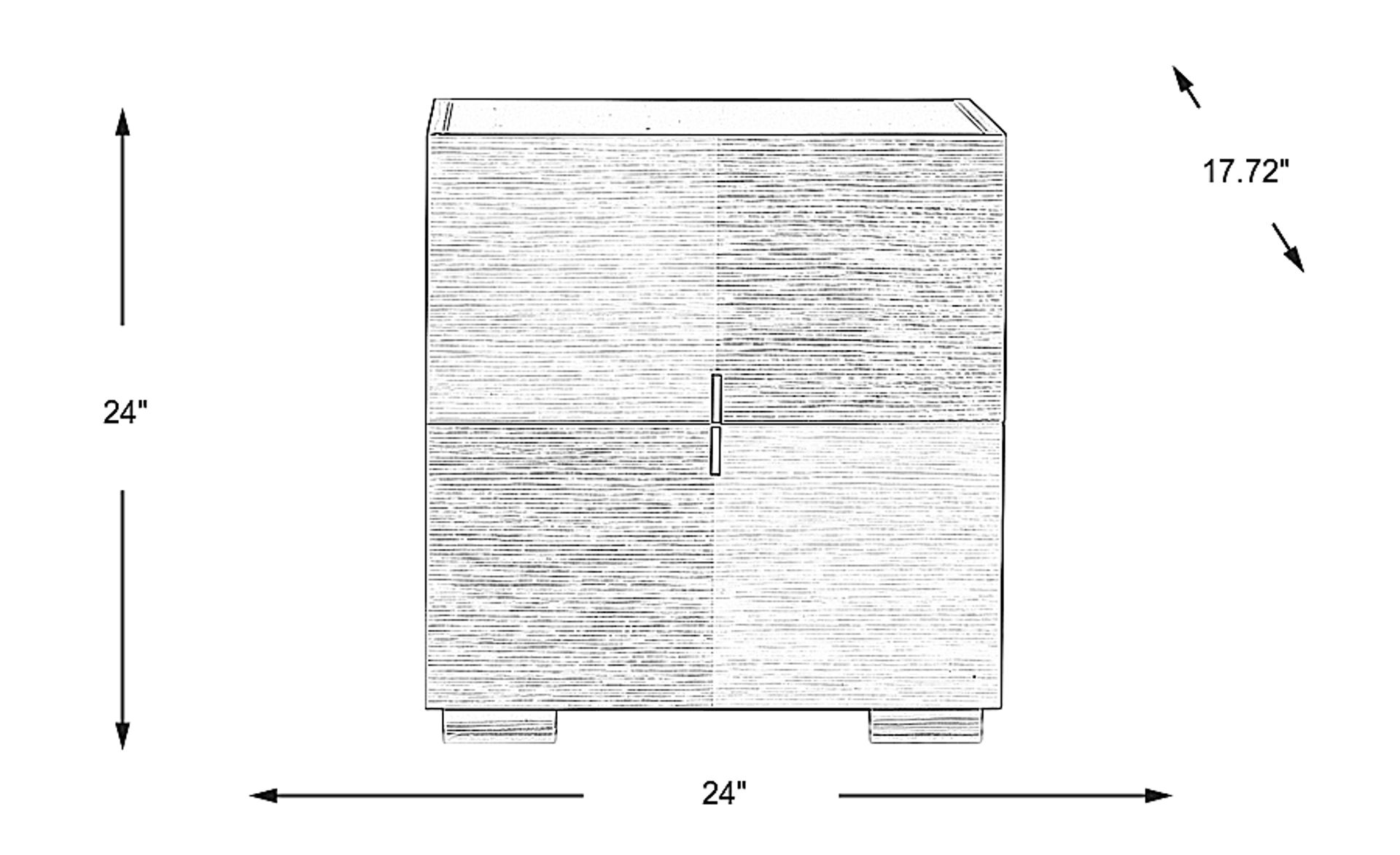 Dimension Image. Please refer to the Dimension Tab on this page for dimension details.