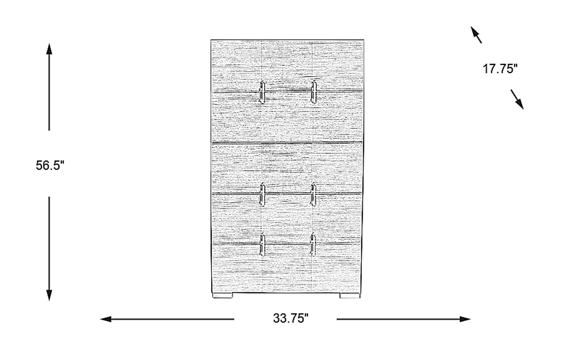 Dimension Image. Please refer to the Dimension Tab on this page for dimension details.