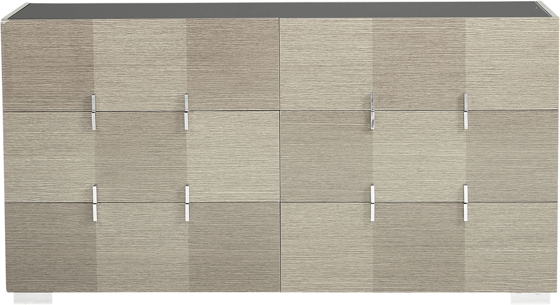 Dominique Gray 7 Pc King Panel Bedroom - Image 3