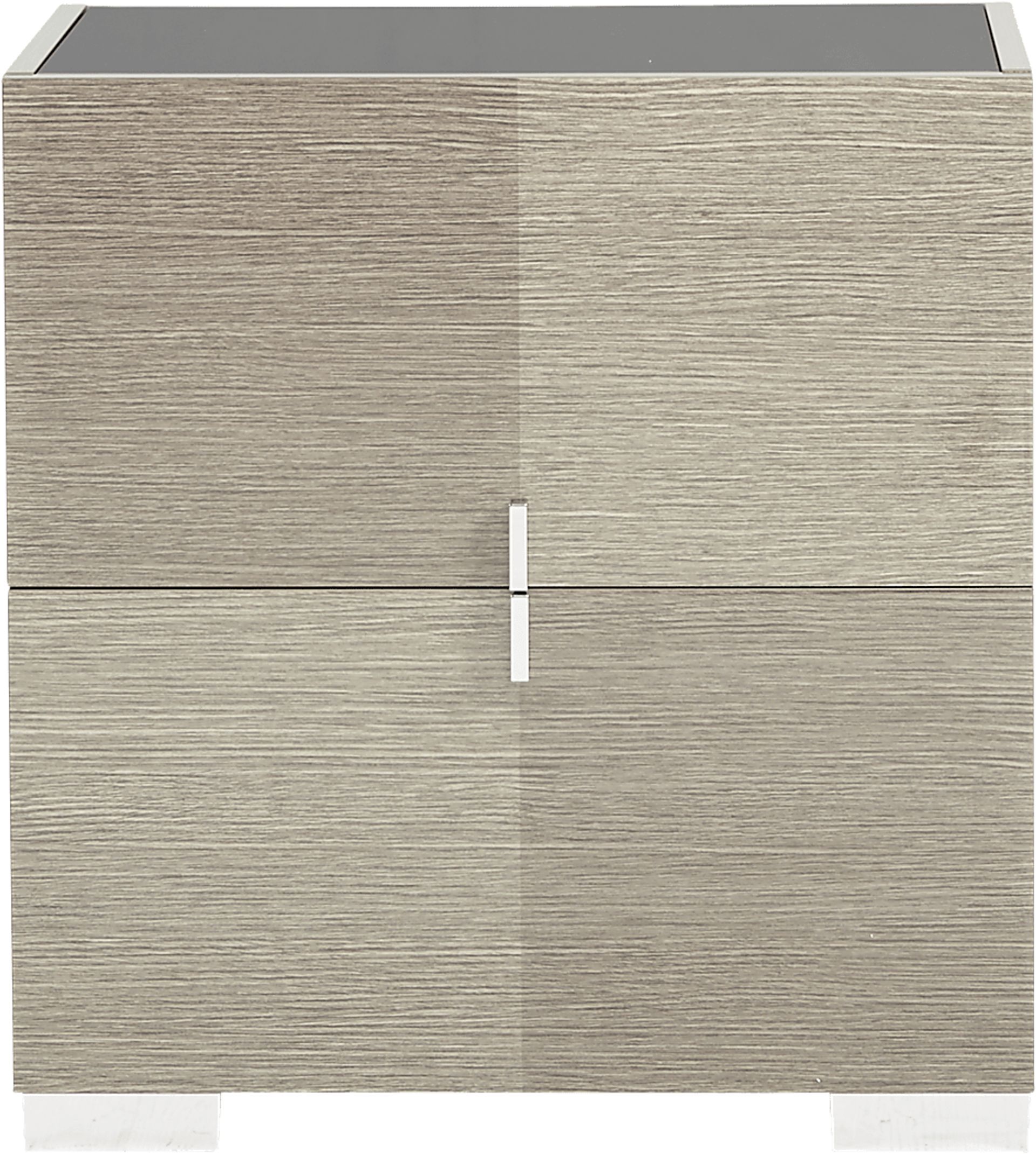 Dominique Gray Nightstand - Image 1
