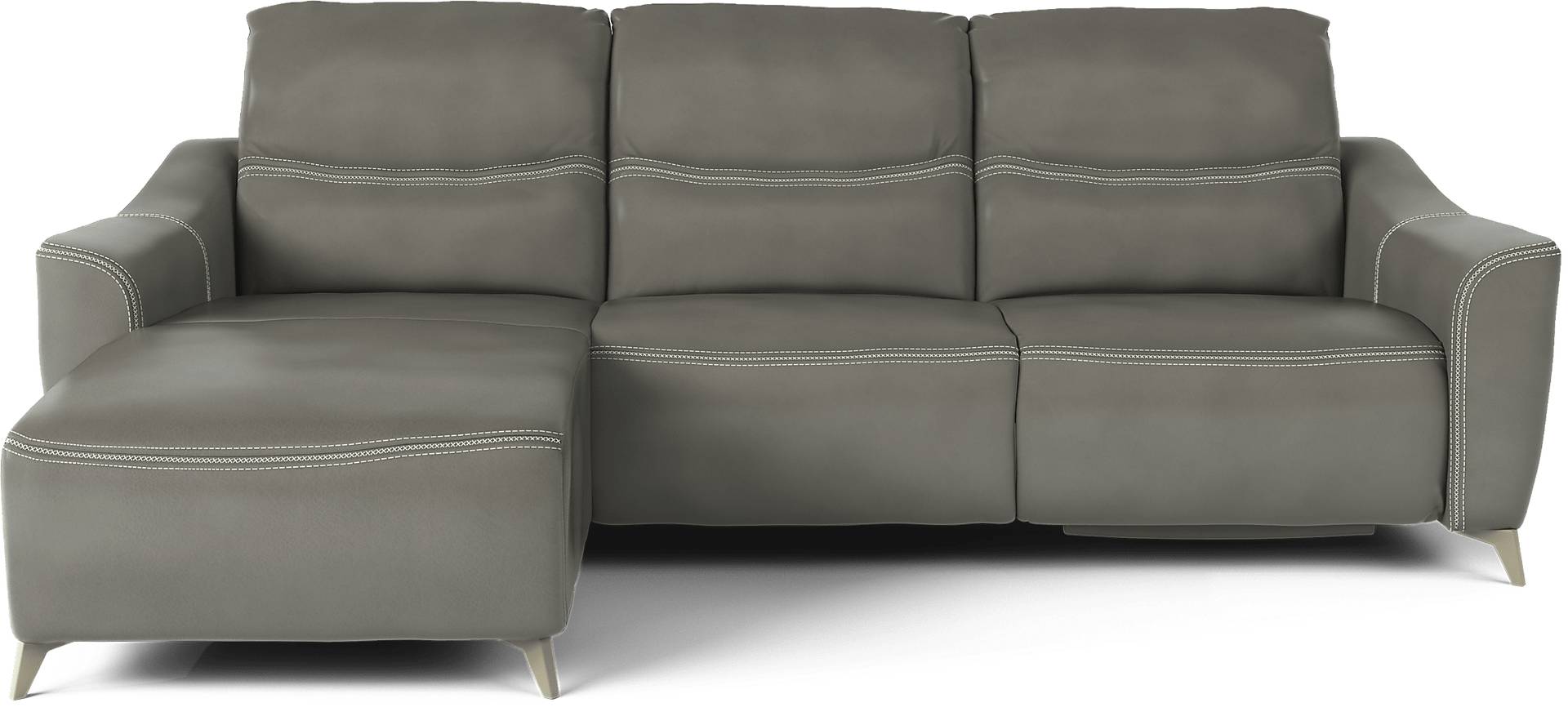 3 pc left arm chaise power sectional