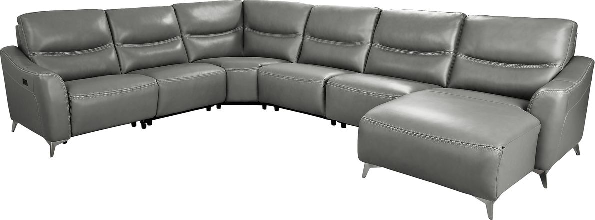 Domio deals leather sectional