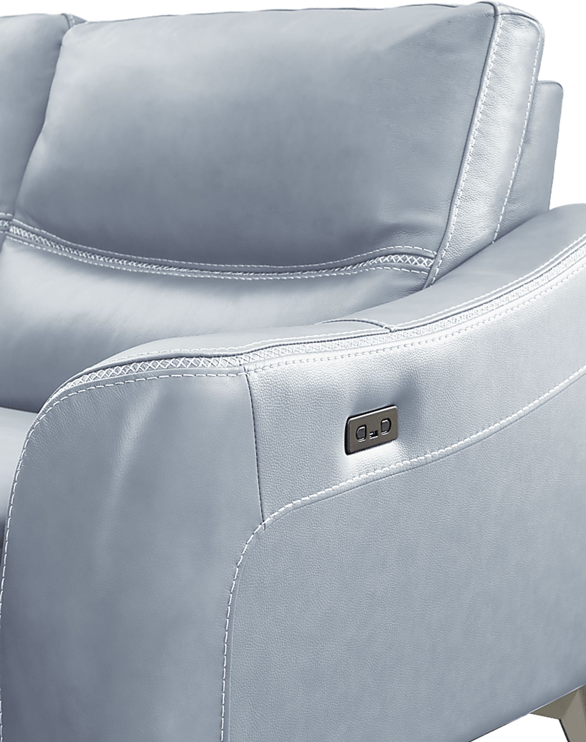 Domio Hydra Leather 3 Pc Power Reclining Sectional - Image 3