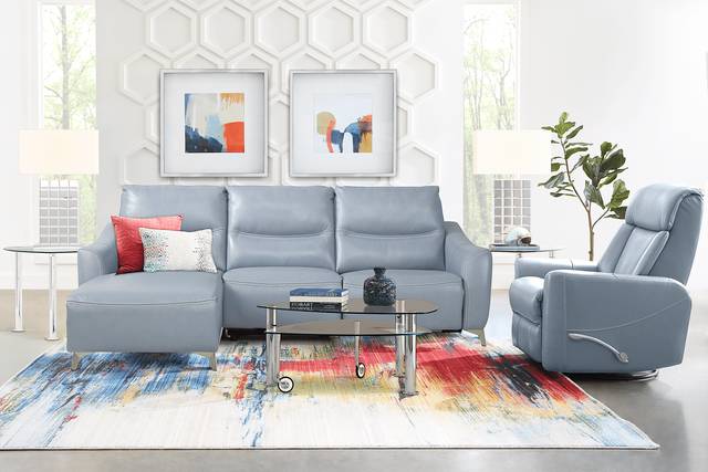 Domio Hydra Leather 3 Pc Sectional - Thumbnail - Image 2