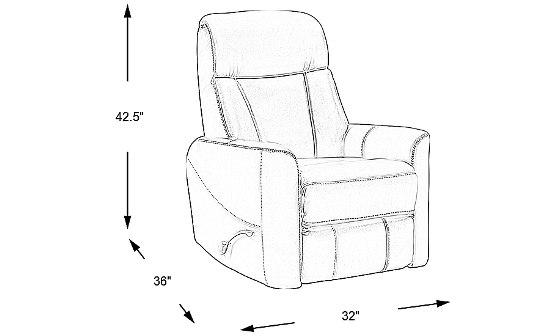 Dimension Image. Please refer to the Dimension Tab on this page for dimension details.