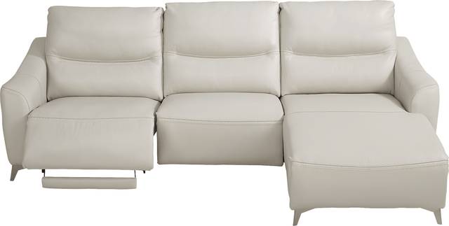 Domio Stone Leather 3 Pc Power Reclining Sectional - Thumbnail - Image 3
