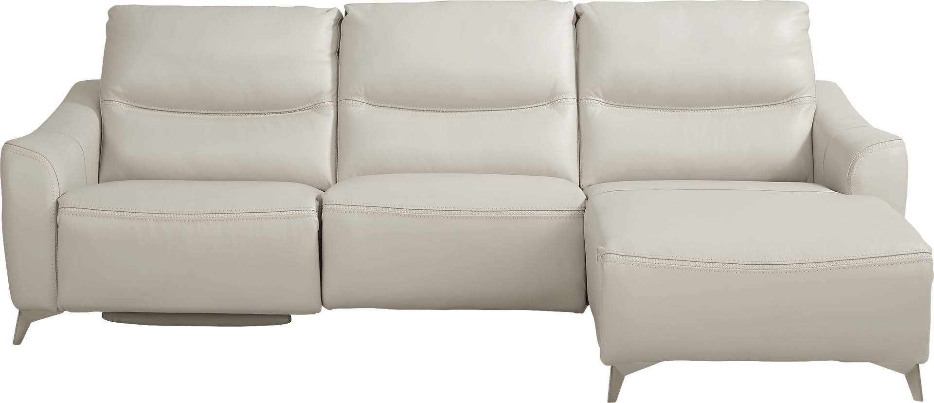 3 pc right arm chaise power sectional