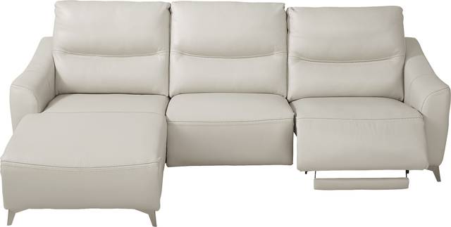 Domio Stone Leather 3 Pc Power Reclining Sectional - Thumbnail - Image 2