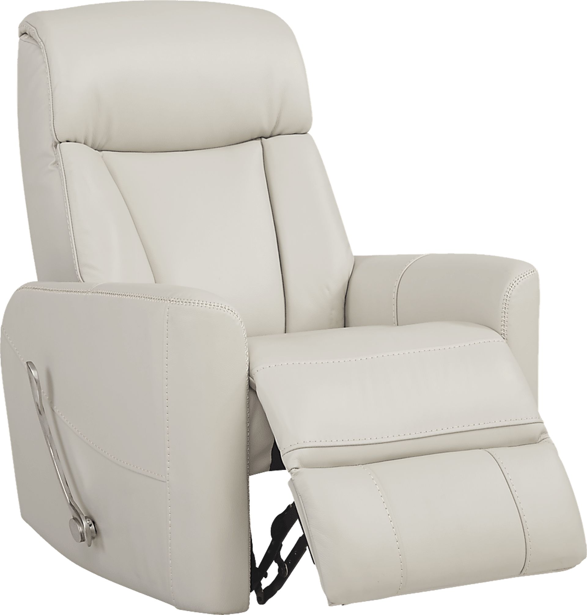 Domio Stone Leather Swivel Glider Recliner - Image 2