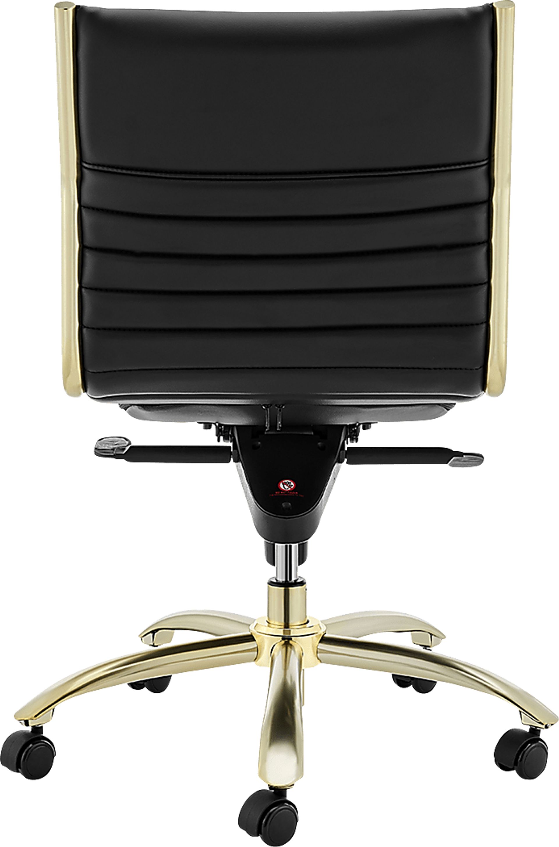 Domivara Black Armless Office Chair - Image 5