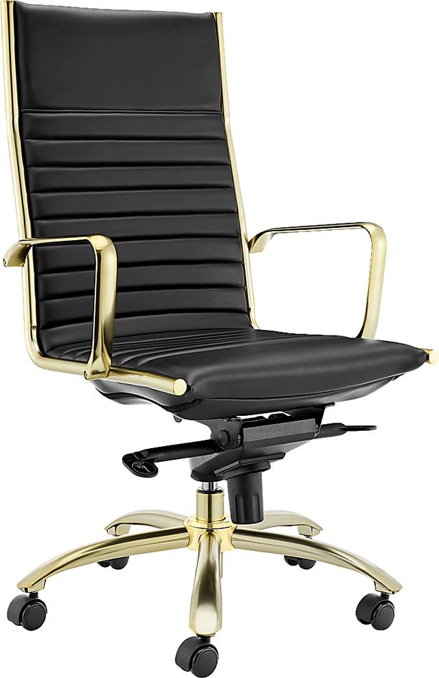 Domivara Black High Office Chair - Thumbnail - Image 3