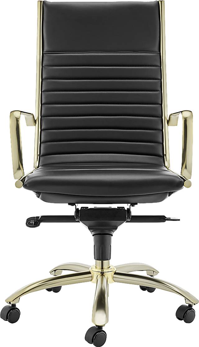Domivara Black High Office Chair - Thumbnail - Image 1