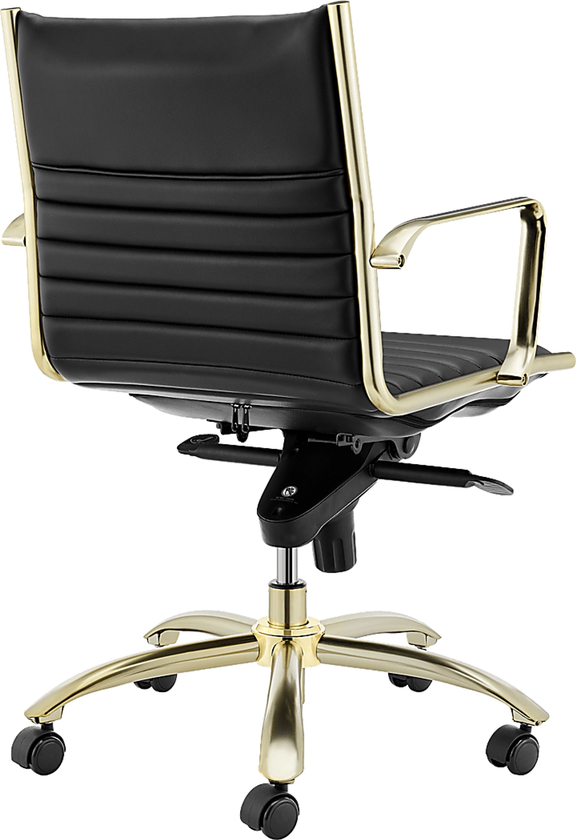 Domivara Black Low Office Chair - Image 6