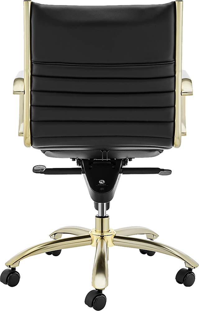 Domivara Black Low Office Chair - Thumbnail - Image 7