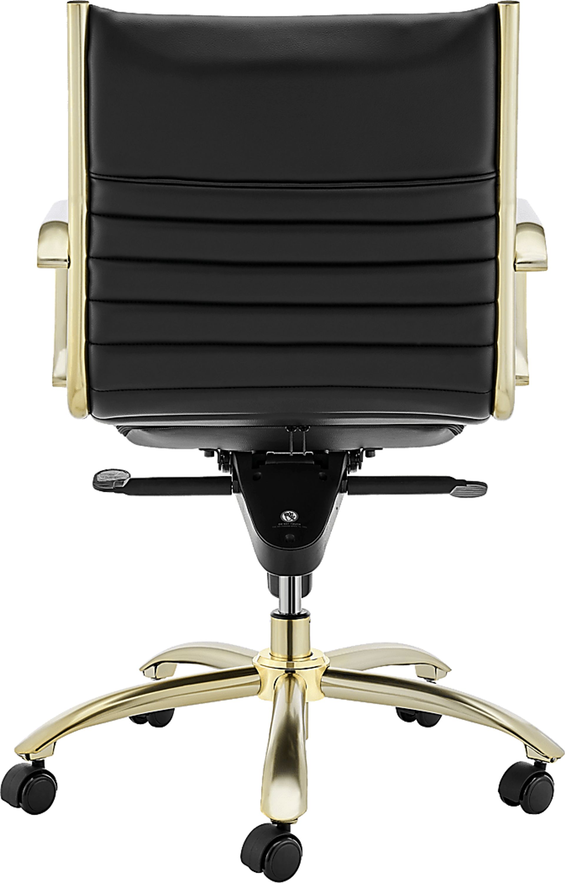 Domivara Black Low Office Chair - Image 7